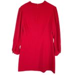 Jill Jill Stuart  Women’s Red Bow Tie Long Sleeve Mini Dress size 14 Photo 3