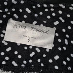 Betsey Johnson  Womens Black Polka‎ Dot Leggings Small Photo 2
