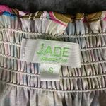 Jade Melody Tam Blouse Womens Small Pullover Slit V Photo 4