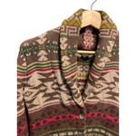 Eddie Bauer  Southwestern Print Button Front Cardigan Beige Size S Boho Fall Cozy Photo 9