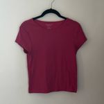 American Eagle Outfitters Women's Pink Short Sleeve Tee Photo 1