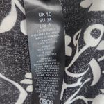 ASOS Black and White Floral Print Mini Skirt Dress NWOT Size 6 Floral Mini Dress Photo 7