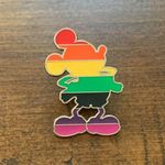 Disney Mickey Mouse Outline Rainbow Pride Pin Photo 1