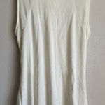 Zyia Active Cream White Sheer Back Sleeveless Tank Blouse Womens M Athletic Photo 0