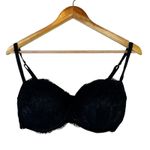 Candie's Candie’s Sexy Lace Demi Bra Womens 34D Black Underwire Romantic Classic Photo 1