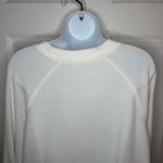 Red Dress Boutique Z Supply Happy Graphic Print Sweatshirt Ivory White Crew Neck Lightweight M Photo 6