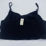Aerie Black Tie Front Twist Cotton Tank Top Summer Size Large Photo 8