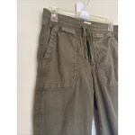 Marine layer  Olive Green Linen Blend Cargo Joggers Pants Womens Small‎ 17416 Photo 3