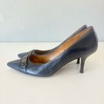 Coach Women’s Blue Leather Pumps Pointed Toe 2.75” Heels Size 8 B Photo 3