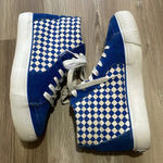 Mudd High Top Sneakers Blue White Check Poppy-07L Womens Size 10 Photo 9