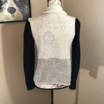 AQUA  cardigan size small black/white/gently used Photo 5