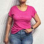 Wildfox  Hot Pink Short Sleeve Tee Shirt Sz S Photo 0