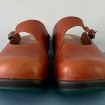 Sanita Liquicell Brown Leather Buckle Strap Slip On Open Back Danish Clogs Size 6 Photo 1
