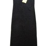 NWT QVC Wardrobe by Brenda French Black Nubby Knit Sleeveless Tank Maxi Dress M Size M Photo 2