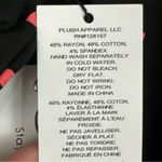 Plush Women’s Black Pink Hearts Tie Front Short Robe Hair Scrunchie Set Small Photo 5