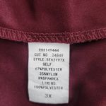 Siren Lily Oxblood Leopard Print Blouse with Velvet Accent Size 3X Plus Size Top Photo 6