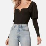 BB Dakota x Steve Madden Romance Language Black Long Sleeve Bodysuit Size Large Photo 1