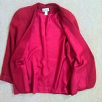 Nordstrom Vintage 90s Red Rayon Blazer Women Size Medium Photo 2