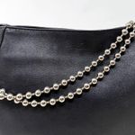 Furla [] Black Leather Zip Top Convertible Double Strap Ball Chain Shoulder Bag Photo 3