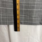H&M  Glen Plaid Dress Womens Sz 10 Black White 3/4 Sleeve Boat Neck Preppy Career Photo 9