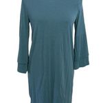 Pleione  Anthropologie Teal Tunic Shift Dress S Photo 0