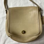 Coach vintage classic companion flap bag crossbody purse bone beige Photo 1