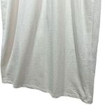 ZARA New  Dress Womens M Extended Shoulder Midi Tank Cinched Drawcord Waist Ivory Photo 10