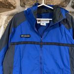 Columbia Blue/Black Vintage Packable Windbreaker Jacket Photo 1