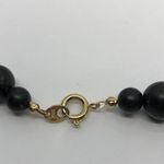 Gorgeous Large 22" Beaded Necklace Unique Large Pendant Bronze Brown Black Beads Photo 8