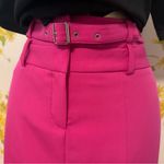 Tea & Cup Double waistband belted Midi Skirt in vibrant pink size L Photo 5