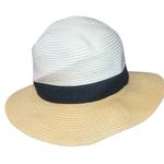 Ann Taylor Colorblock Paper Straw Sun Hat One Size Photo 0