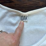 OAK Ribbed Asymmetrical Tank Top Dress White XS Photo 2