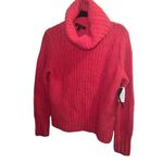 Banana Republic ✨ Alpaca/Wool-Blend Chunky Pink Turtleneck Pink Sz Small Sweater✨ Photo 3