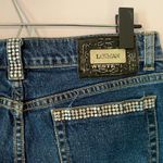 LawMan  Straight Leg Jeans Rhinestone Slim Fit Vintage Western Women size 9 / 30 Photo 8