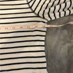 Talbots Black and White Striped Sweater Photo 3