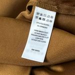 Nicole Miller Olive Brown Satin V-neck Blouse Women's Top Size Large | 8-19 Photo 2