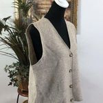 Rafaella Eddie Bauer Outdoor Outfitters Women Sweater Vest 100% Wool Open Front 4 Buttons Photo 4
