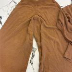 Free People  Brown Ribbed Sweater Set Photo 5