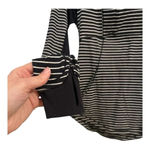 Lululemon Base Runner Half Zip Pullover Long Sleeve Top Black and White Stripes Photo 2