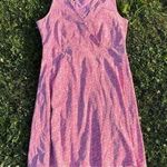 Fresh Produce Dress Women Pink Citrus Print Sleeveless V-Neck Crossover Photo 0