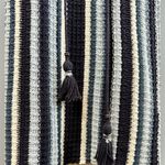 Free People  Lollipop Sweater Mini Dress Boho Knit Navy Baby Blue Cozy Chic Small Photo 6