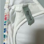 Kenneth Cole : Reaction White Blue Pink Floral Print Bandeau Bikini Swim Top Bathing Suit Designer Swimwear Size M ๐ธ Photo 3