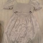 Altar'd State  Dress White Floral Mini Puff Sleeve Photo 0