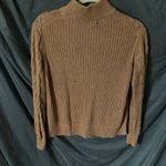 Banana Republic : Carmel Colored Cotton Blend Cable Knit Sweater- side slits- SP Photo 9