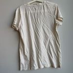 L'Agence L’Agence Becca Vintage White Short Sleeve V Neck 100% Cotton t Shirt Size XXL Photo 6