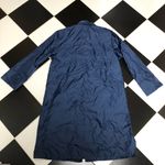 Vintage Aqua Skeen Long Lightweight Parka Raincoat Navy Blue size Petite Medium Photo 3