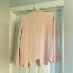 Lush Clothing Lush Soft Pink Draped Open-Front Blazer Size Small | Lightweight Layering Jacket Photo 2