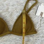 Good American NEW  Always fits Triangle bikini top dirty olive001 size Small Photo 8