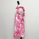 Tuckernuck Pink White Wildflower Blythe Sleeveless Floral A Line Bow Dress XXS Photo 2