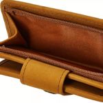 Timberland  womens Leather Rfid Small Indexer Wallet Billfold Wheat (Nubuck) O... Photo 3